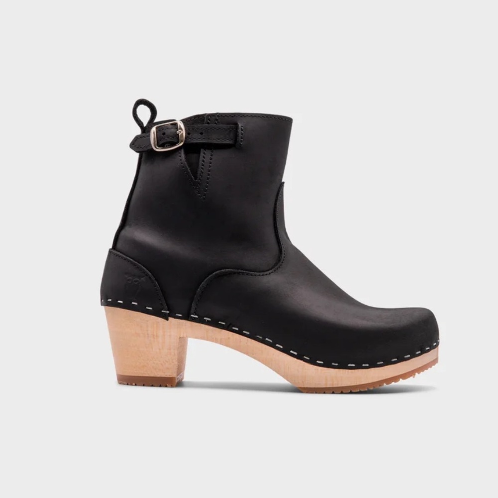 SANDGRENS New York Clog Boots Black Nubuck‎ 41 US 10-10.5